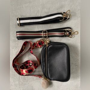 POMPOM London Mayfair crossbody + 3 straps